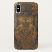 Imitate Toolted Leather Gold Scrollwork Case-Mate iPhone Hülle (Rückseite)