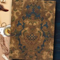 Imitate Toolted Leather Gold Scrollwork