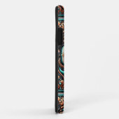 Imitate Toolted Leather Türkise Brown Cowboy Case-Mate iPhone Hülle (Hinten/Rechts)