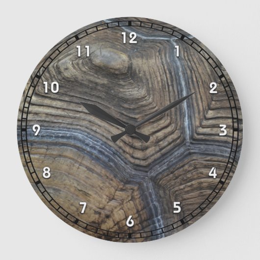 Imitate TortoiseShell Stilvolle Großuhr Große Wanduhr (Vorderseite)