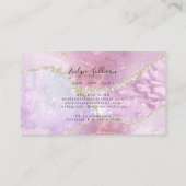 Imitate Treuekarte für einen erlesenen Effekt Visitenkarte (Rückseite)