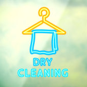 Imitate Trockenreinigung Neon Signieren Trockenrei Fensteraufkleber (Blatt 3)