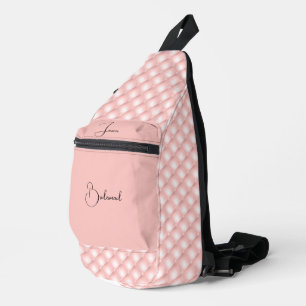 Imitate Tuflisch Pink Satin und Diamonds Sling Bag