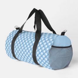 Imitate Tufted Blue Satin and Diamonds Duffle Bag