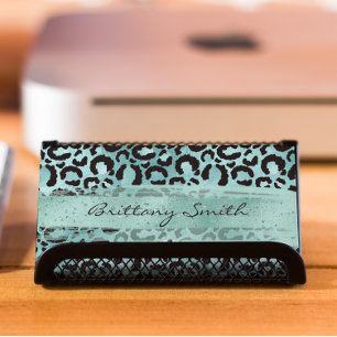 Imitate Türkis Aquamarin Fossilienmuseum Monte San Visitenkarte