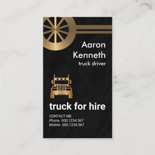 Imitate U-Bahn Granite Grunge LKW Visitenkarte (Vorderseite)