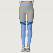 Imitate über Kniesocken Funny Leggings Deine Farbe (Vorderseite)