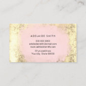 IMITATE umkreisen rosa Wasserfarbe auf IMITATEN Go Visitenkarte (Rückseite)