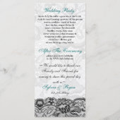 Imitate und Bändchenaqua, Hochzeitsfeiern Programm (Rückseite)