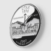 Imitate Utah Staat Quarter Clock Große Wanduhr (Winkel)