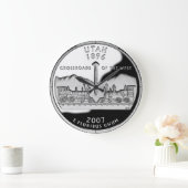 Imitate Utah Staat Quarter Clock Große Wanduhr (Zuhause)