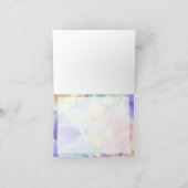 Imitate Vellum Effect Foto Hochzeit Danke Karte (Innenseite)