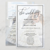 Imitate Vellum Effect Overlay Foto Hochzeitfeier (Vorne/Hinten)