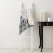 Imitate Vellum-Effekt Foto Hochzeitdatum Sherpadecke (Beispiel)