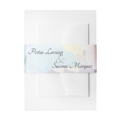 Imitate Vellum Effekt Hochzeitsfeier Einladung Bau Einladungsbanderole (Vorderseite Beispiel)