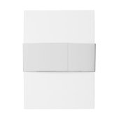 Imitate Vellum Foto Elegante Script Hochzeit Einladungsbanderole (Rückseitenbeispiel)