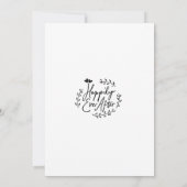 Imitate Vellum Foto glücklich je nach Hochzeit Einladung (Rückseite)