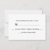 Imitate Vellum Foto Overlay Custom Wedding RSVP Karte (Vorderseite)