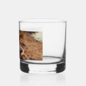 Imitate Vellum Foto Overlay Custom Wedding Whiskyglas (Links)