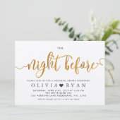 Imitate vergolden die Nacht vor der Einladung (Stehend Vorderseite)