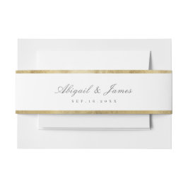 Imitate vergoldete Goldgrenze Einladung zur Hochze Einladungsbanderole