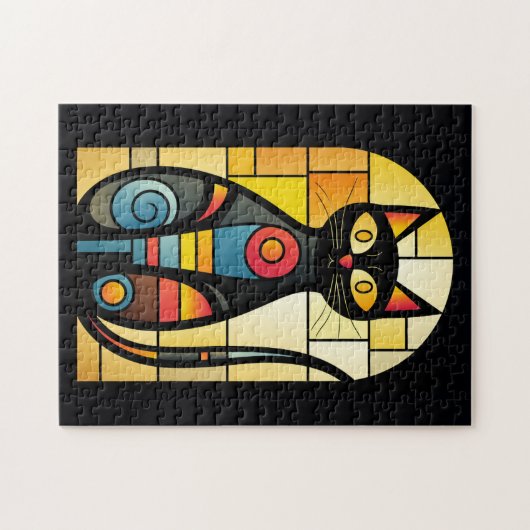 Imitate verkettete Glaskatze Puzzle (Horizontal)