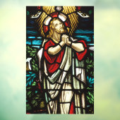 Imitate verklebten Glass Jesus, der in der Wildnis Fensteraufkleber (Blatt 3)