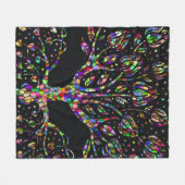 Imitate verklebter Glasbaum Fleecedecke (Vorderseite (Horizontal))