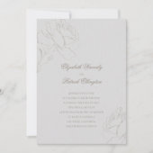 Imitate verkörperte Rose Elfenbeinküche Einladung (Vorderseite)