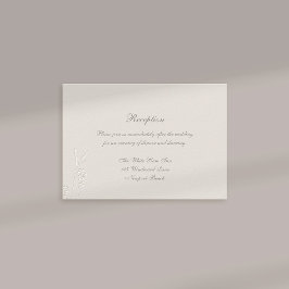 Imitate verkörperten Wildblumen feierliche Empfang Begleitkarte