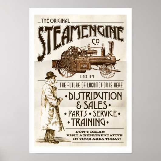 Imitate Viktorianisch Steam Motor Co Plakat (Vorne)