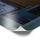 Imitate Vintag Chrysler Gebäude Foto Print (Ecke)