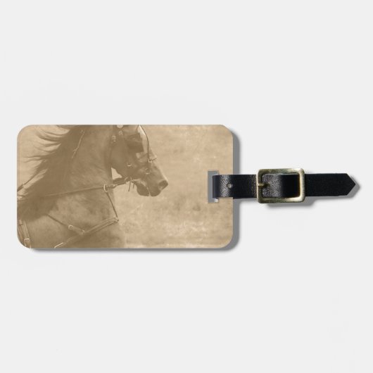 Imitate Vintag Hackney Gepäckanhänger (Vorderseite horizontal)