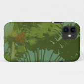 Imitate Vintag tropisches Gewebe Case-Mate iPhone Hülle (Rückseite (Horizontal))
