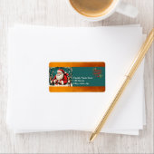 Imitate Vintage Abbildung Santa Claus ReAdL1 Adressaufkleber (Insitu)