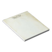 Imitate Vintage Parchment Western Stilhochzeit Notizblock (angewinkelt)