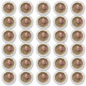 Imitate Wachs Briefmarke Umschlag Aufkleber Gold R (Vorderseite)