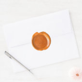 Imitate Wachs Siegel - Orange - WITCH HAT Runder Aufkleber (Umschlag)