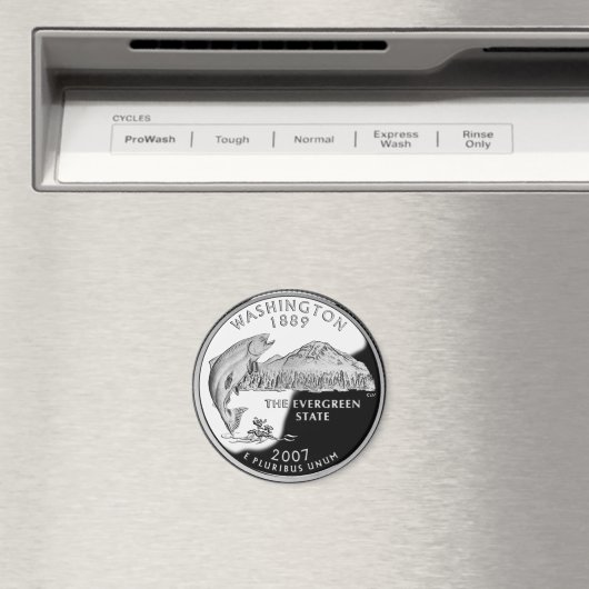 Imitate Washington Staat Quarter Magnet (In Situ (Geschirrspüler))