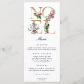 Imitate Weihnachten Weihnachten Hochzeitsmenu Menükarte (Vorderseite)