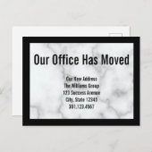 Imitate Weiße Marmorbüros Ankündigung (Vorne/Hinten)