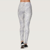 Imitate Weiße Spitzen Leggings (Rückseite)