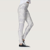 Imitate Weiße Spitzen Leggings (Rechts)