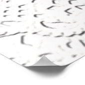 Imitate Weißer Spitzenstoff Hintergrund Poster (Ecke)