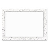 Imitate Weißer Spitzenstoff Hintergrund Tischnummer (Rückseite)