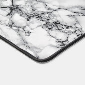 Imitate Weißes Marmordesign Schreibtischunterlage (Ecke)