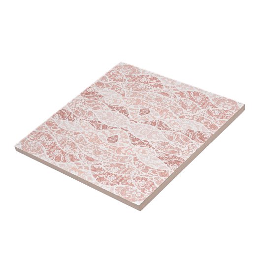 Imitate Weißes Spitzen-Keramik Tile mit Blume Fliese (Seite)