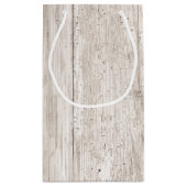 Imitate Weißes Wetter Holzgeschenktasche Kleine Geschenktüte (Rückseite)