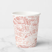 Imitate Weißspitzen-Spinnpapier-Cups Pappbecher (Rückseite)
