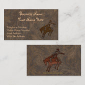 Imitate Western-Visitenkarten im Leder-Stile Visitenkarte (Vorne/Hinten)